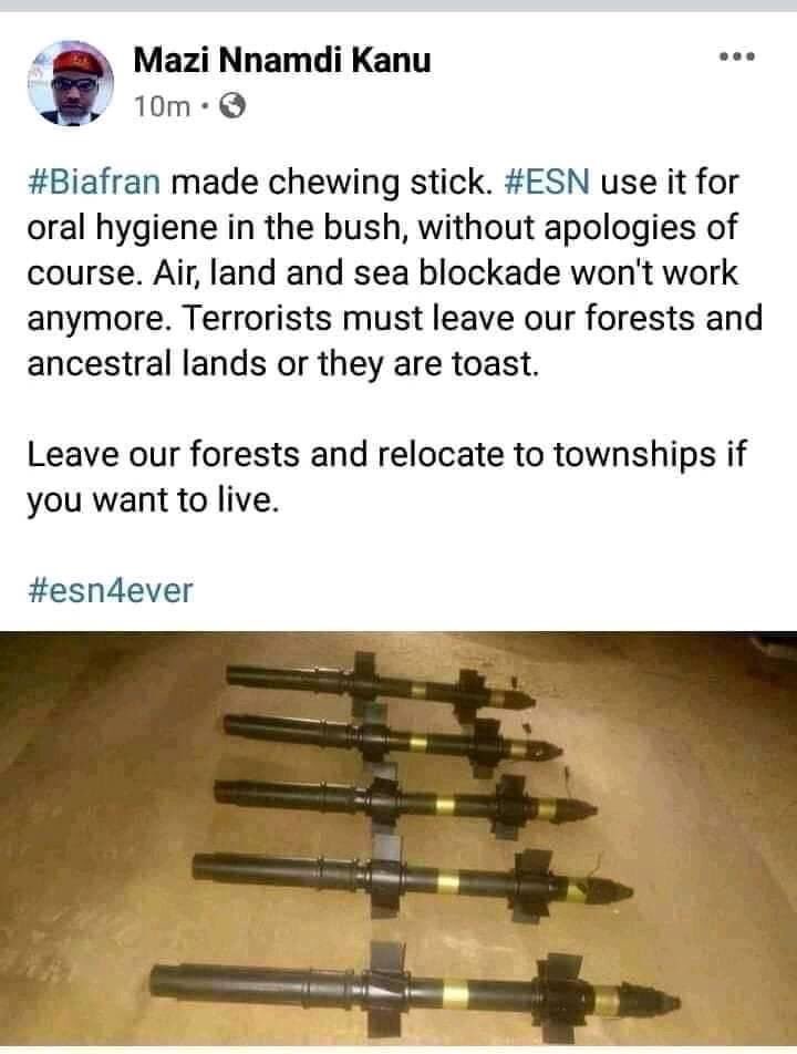 DESUNISRISING1's tweet photo. Omo in fact I cherish this kind #ChewingSticks for #OralHygiene and all your sorrows will be send to Chukwu okike abiama to evaluate your stories wen you’re into the world and how did you preach about me ur God? 🤣 Omo E Shock You 👇#RT #ESNWeMoveNow #MNKDeGreat #IPOBDeLions https://t.co/mziZ82Dr70