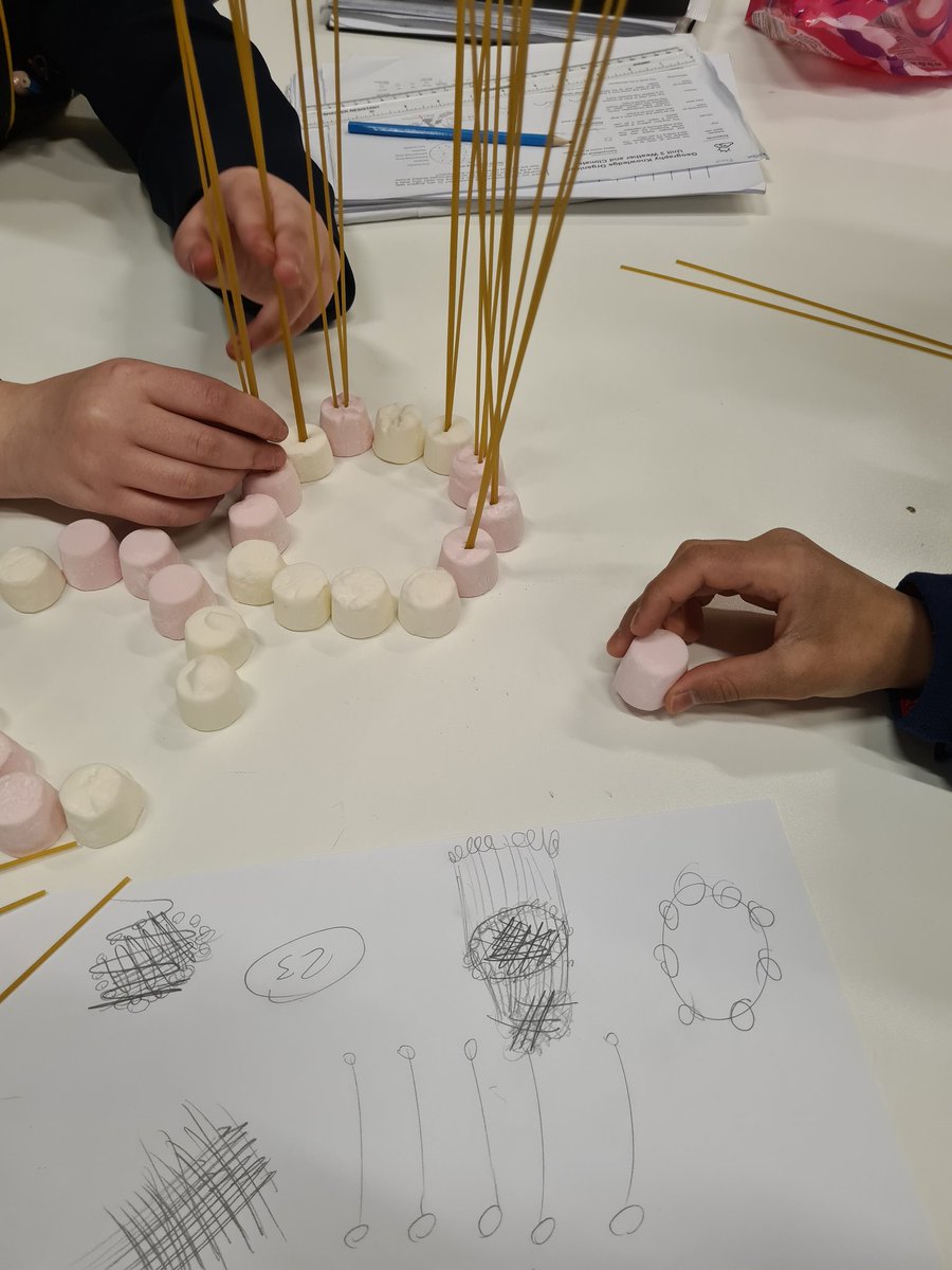 MAA_Director's tweet image. "Be the expert day" Year 7 taking on some STEM challenges today, the first was to built structures using some 'structurally inept' materials 🤣 @MAA_DRET @EnrichmentMaa