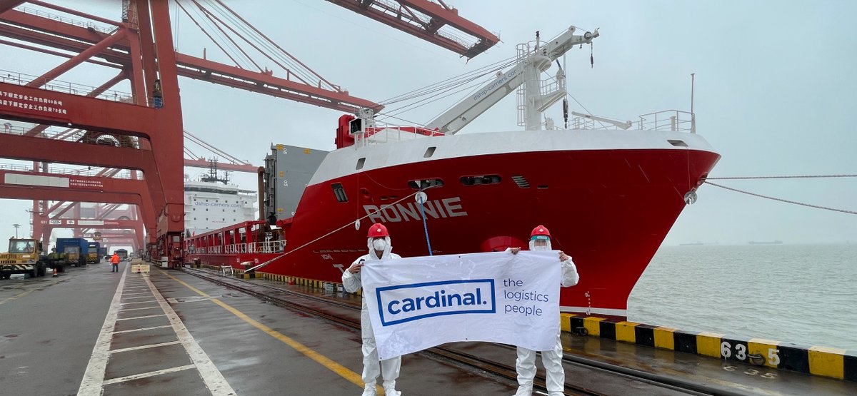 Mv Ronnie, the first of a number of part charter solutions we're proud to be involved with. Currently working on charter solutions through until the end of June, please get in touch with your Cardinal contact for more details #Charter #Logistics