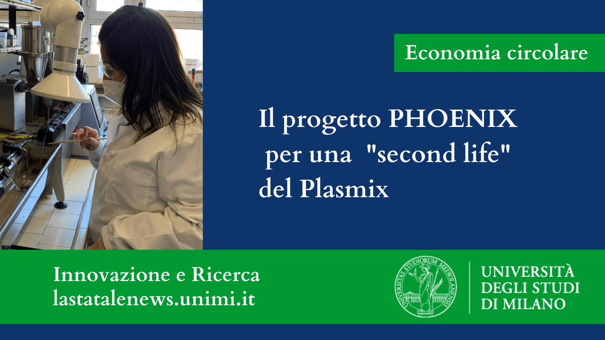 LaStatale's tweet photo. 🆕 🔬 Il #Plasmix è un materiale che non si presta facilmente al #riciclo. Ora il progetto #PHOENIX, finanziato da @FondCariplo, a cui contribuisce anche @LaStatale, intende inserire anche questo materiale in un un percorso di #economiacircolare 👉https://t.co/X9yWwQzhBa https://t.co/dAO8n3Zs4T