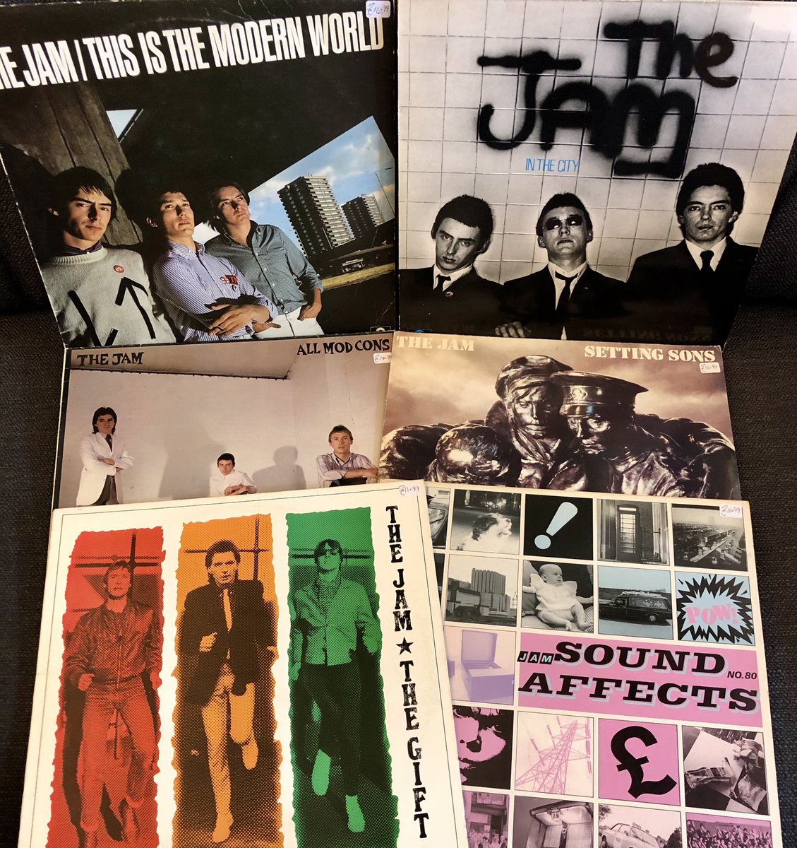 CodaVinylCafe's tweet photo. Jam vinyl just in... #thejam #paulweller #themodfather #jamvinyl #mods https://t.co/5JVX7BamiZ