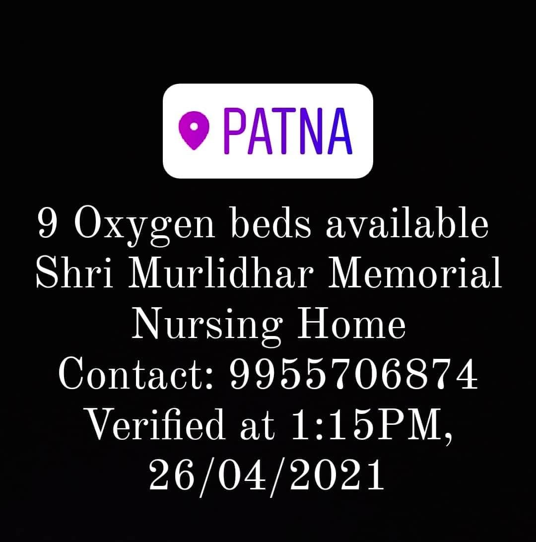 ICU Patna https://twitter.com/ankitagnihotrii/status/1386456322418241538?s=19