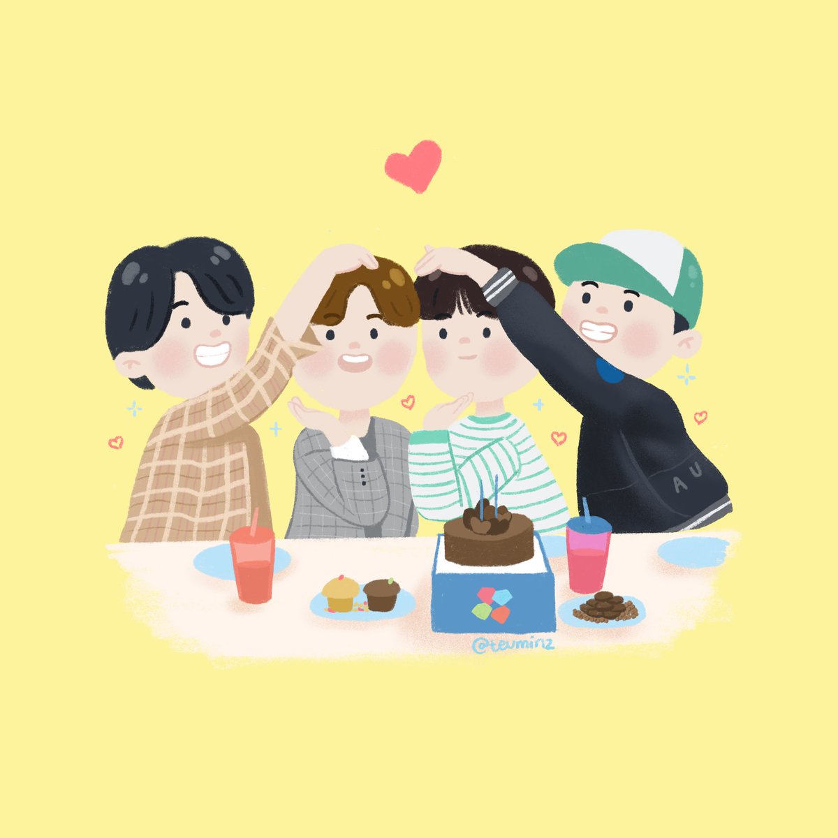 teuminz's tweet photo. 041221 Sending you Treasure’s Jline Vlive Heart 💗
🐯🐹🤖🦙

#Treasure #TREASUREfanart #Yoshi 
#Mashiho #Asahi #Haruto
@treasuremembers https://t.co/3lQv6zpYXS