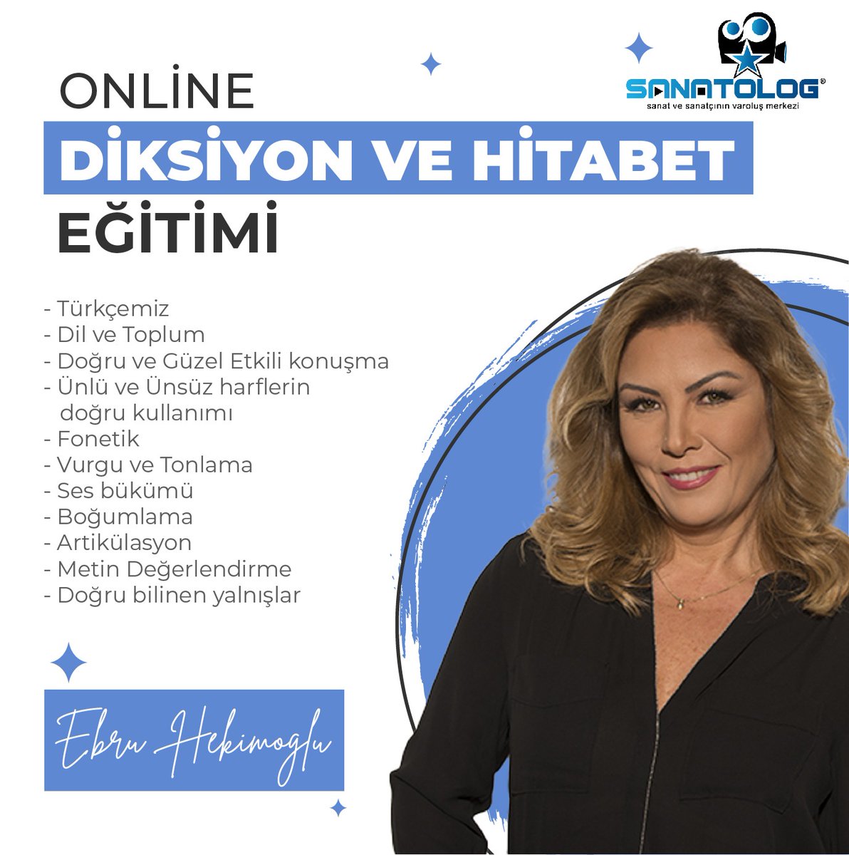 Diksiyon Ve Hitabet Online Derslerimiz 
"Ebru HEKİMOĞLU"  ile Başlamıştır . 
📞Bilgi İçin : 0 (541) 648 80 88 
Eğitim Koordinatörü : Figen Günay YEŞİLÇİMENLİ
.
.
.
#ebruhekimoğlu #diksiyon #etkilikonuşma #hitabet