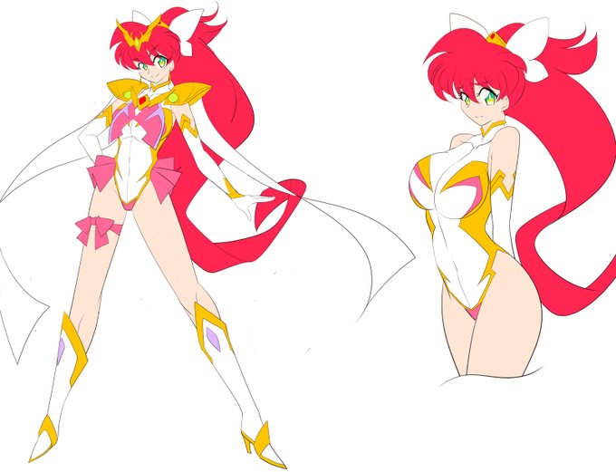 長らく停滞していた「魔王の花嫁」のヒロイン二人のバトルスーツのデザインがやっとまとまりました^^ 