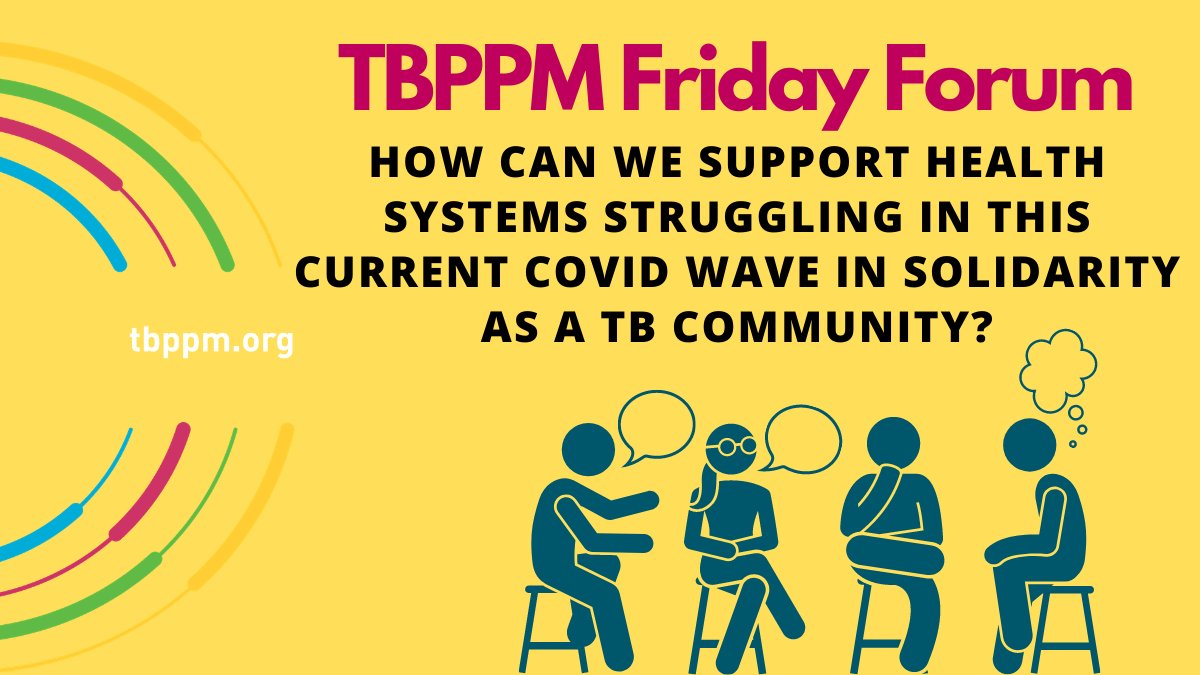 Amidst a fierce  #COVID19 wave with devastating struggles in India (home for many of our community members)How can we support health systems struggling in this current COVID wave, in solidarity as a TB community?  #TBPPMFridayForumShare thoughts:  https://tbppm.org/forum/t/1123855 