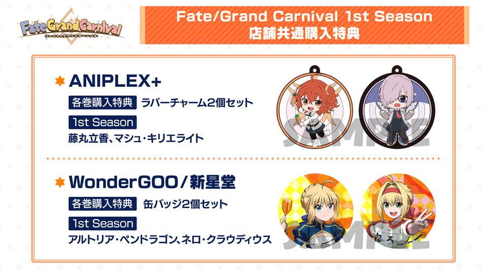 Fate Grand Carnival 1st 2nd Seasonセット ブルーレイ