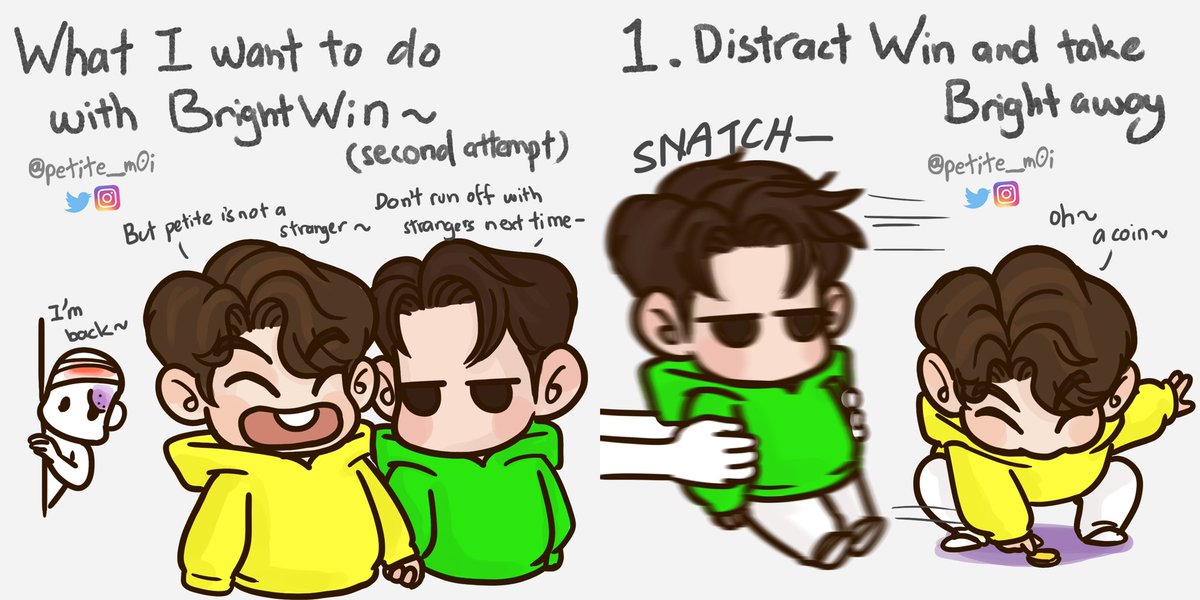 petite_m0i's tweet photo. What I want to do with BrightWin (second attempt)
.
Don’t worry about me, i got a lot of spare me in my store room. Im still alive to draw.
.
#brightwin #snowballpower #ไบร์ทวิน #bbrightvc #winmetawin https://t.co/RD8CC7cTlr