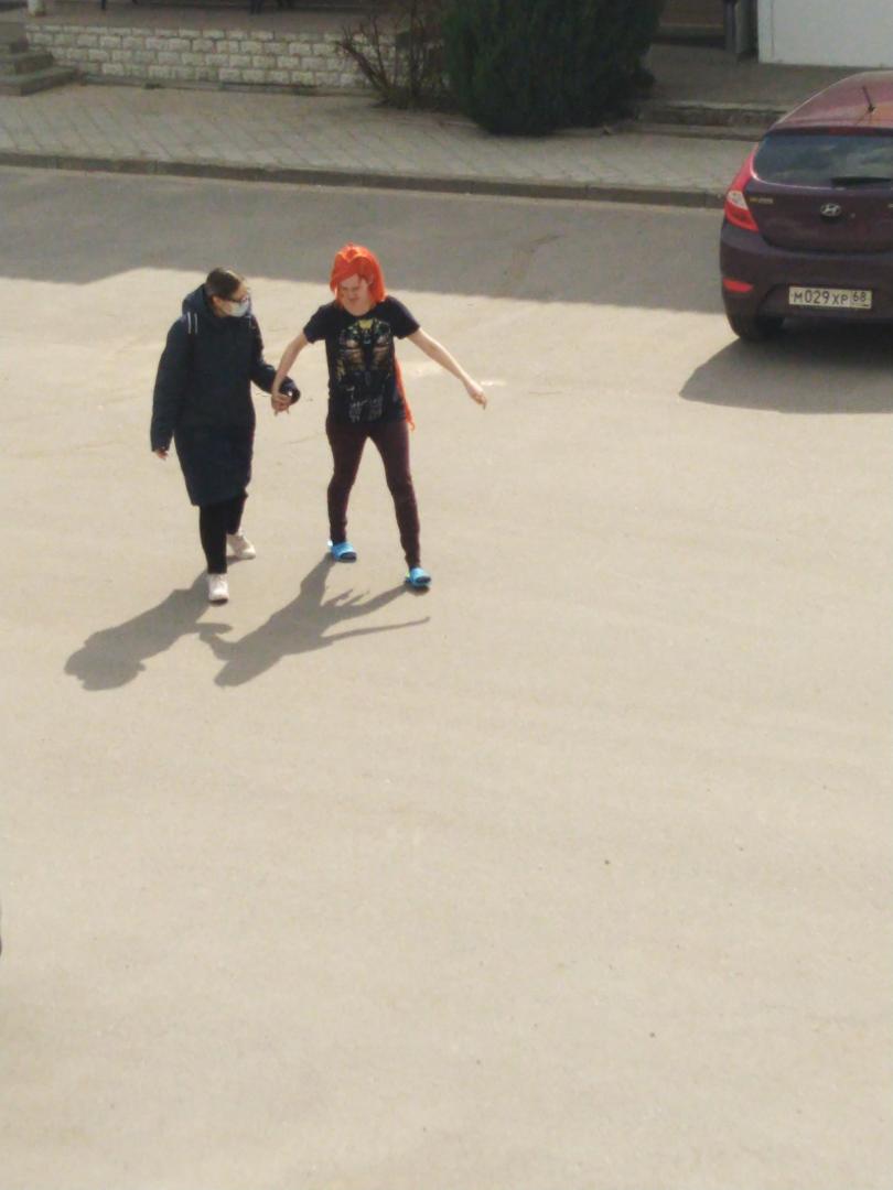 Winx fairy saves a girl from a dog