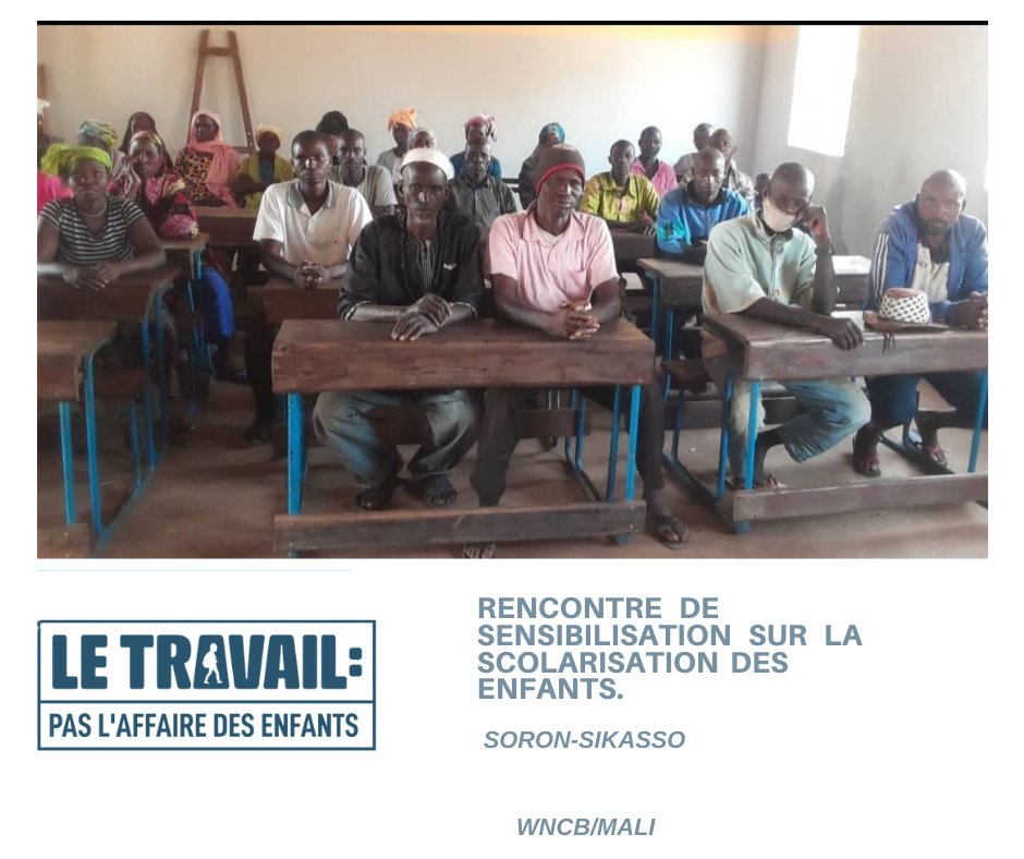 Se réunir est un moyen pour la communauté d'échanger, porter l'accent sur l'éducation, l'enseignement et la scolarisation des #enfants.
"Tant que nos enfants ne sont pas à l'école, nous n'avons pas la main sur cet enfant" Parents d'élèves. 

#WNCB_MALI
#enfants