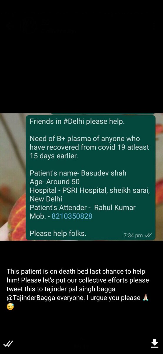 Ashutos48850557's tweet photo. #SOS #SOSDelhi #CovidHelp #Urgent 
@TajinderBagga https://t.co/Cv9l5zdTy4