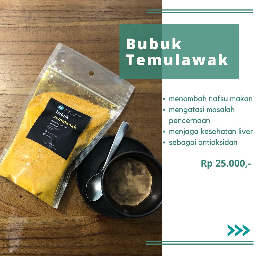 herbatilegroup's tweet photo. The last but not least, bubuk temulawak! Temulawak ini cucok banget buat bestie yang ngga nafsu makan sehabis diputusin mantan. Kapan lagi kan kamu semangat move on dari mantan dengan mengkonsumsi bubuk temulawak?
#herbatile #jamu #herbal #jahe #kunyit #temulawak #jaheramadhan https://t.co/t9D5cyPSyV