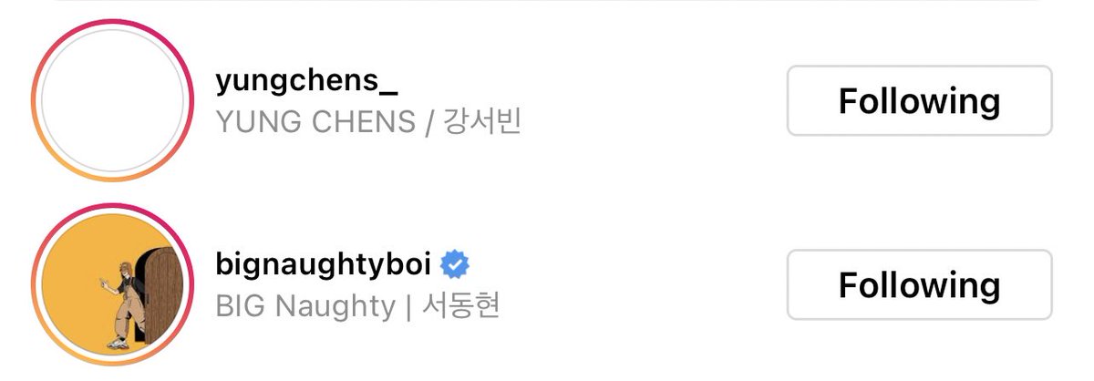 9. Yung Chen - Kang Seo Bin- from High School Rapper 410. Big Naughty Boi - Seo Dong Hyun - Rapper from H1GHR music Both have liked Hanbin's new pic in less than 10 mins 