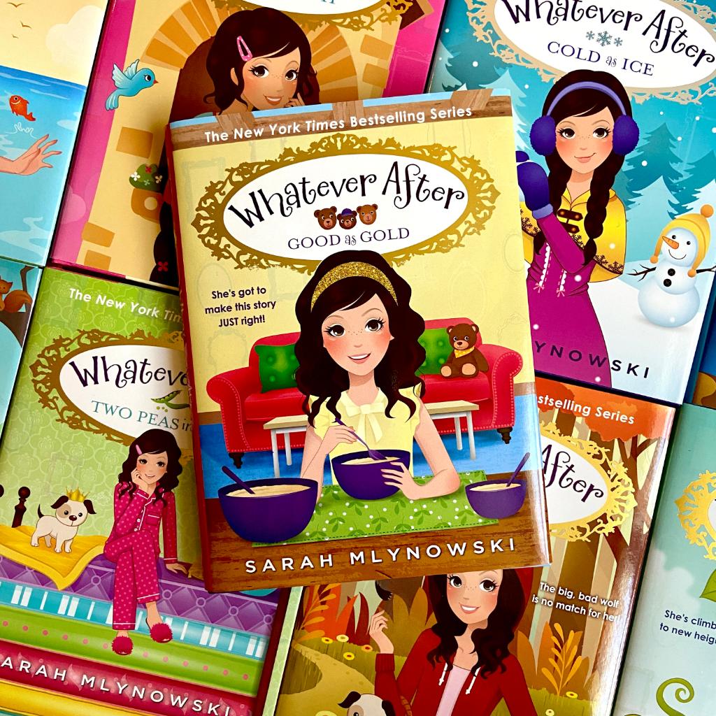 Scholastic's tweet photo. Have a fearless kid who likes fairy tales? They’ll love @SarahMlynowski’s #WhateverAfter series! Start reading the newest book in the series, #GoodAsGold: https://t.co/jCI9Z7YItC https://t.co/rRgeu4uOp3