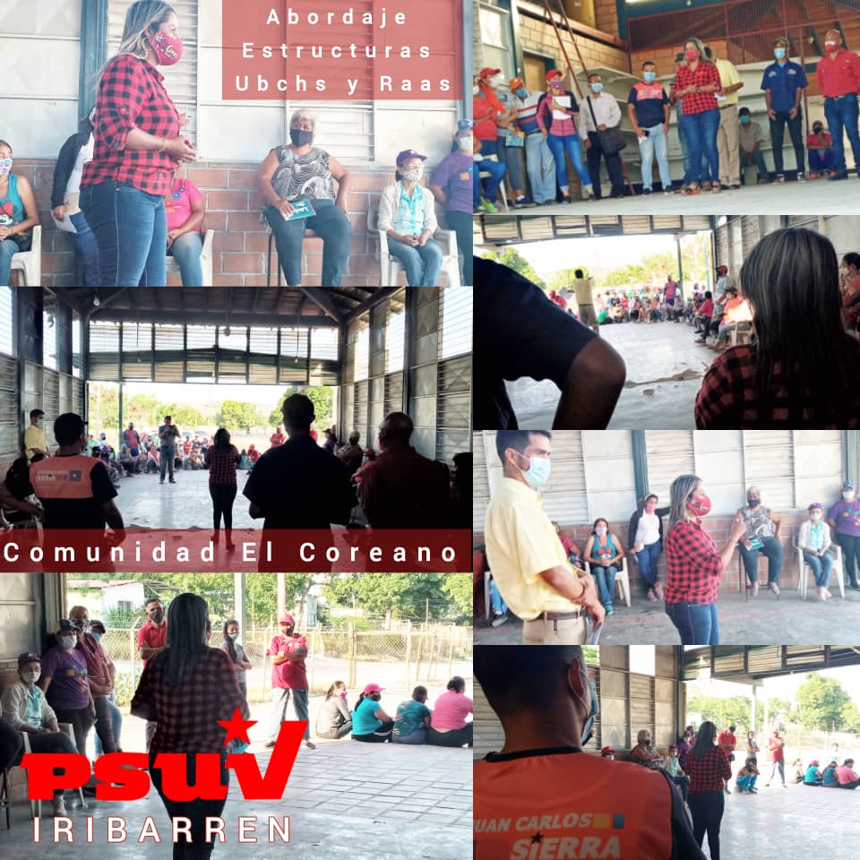 PsuvIribarrenVe's tweet photo. Desde la Comunidad El Coreano, Parroquia Guerrera Ana Soto, se llevó a cabo reunión Político y territorial de UBCH y Estructuras #RAAS, actividad orientada por el Jefe Político @LuisJonasReyes 
@PartidoPSUV
@AnaSotoPSUV
@NicolasMaduro
@taniapsuv
#BuebosDías
#SemanaFlexible https://t.co/pXV4j3SytP