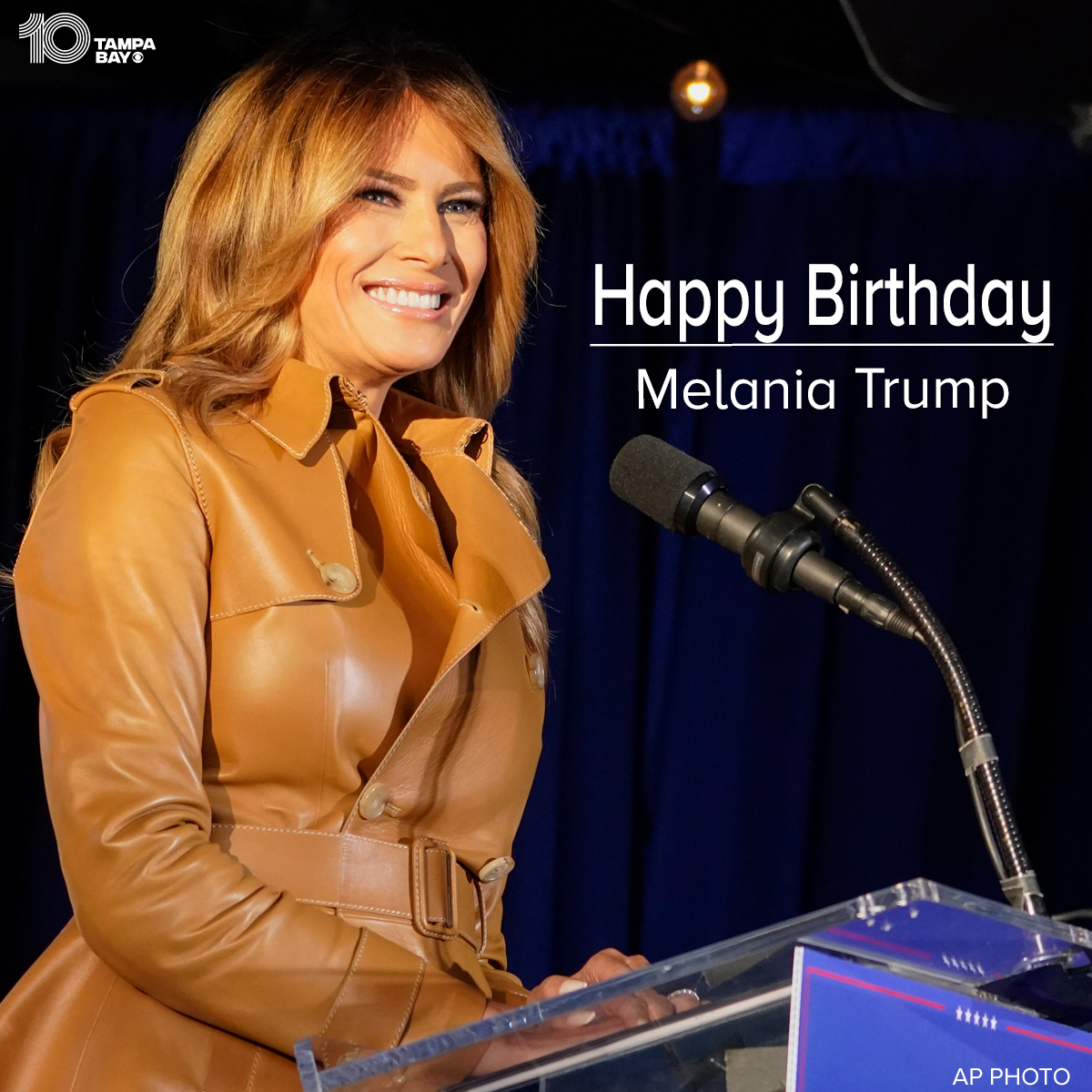 Happy birthday! Former First Lady Melania Trump turns 51 today! 