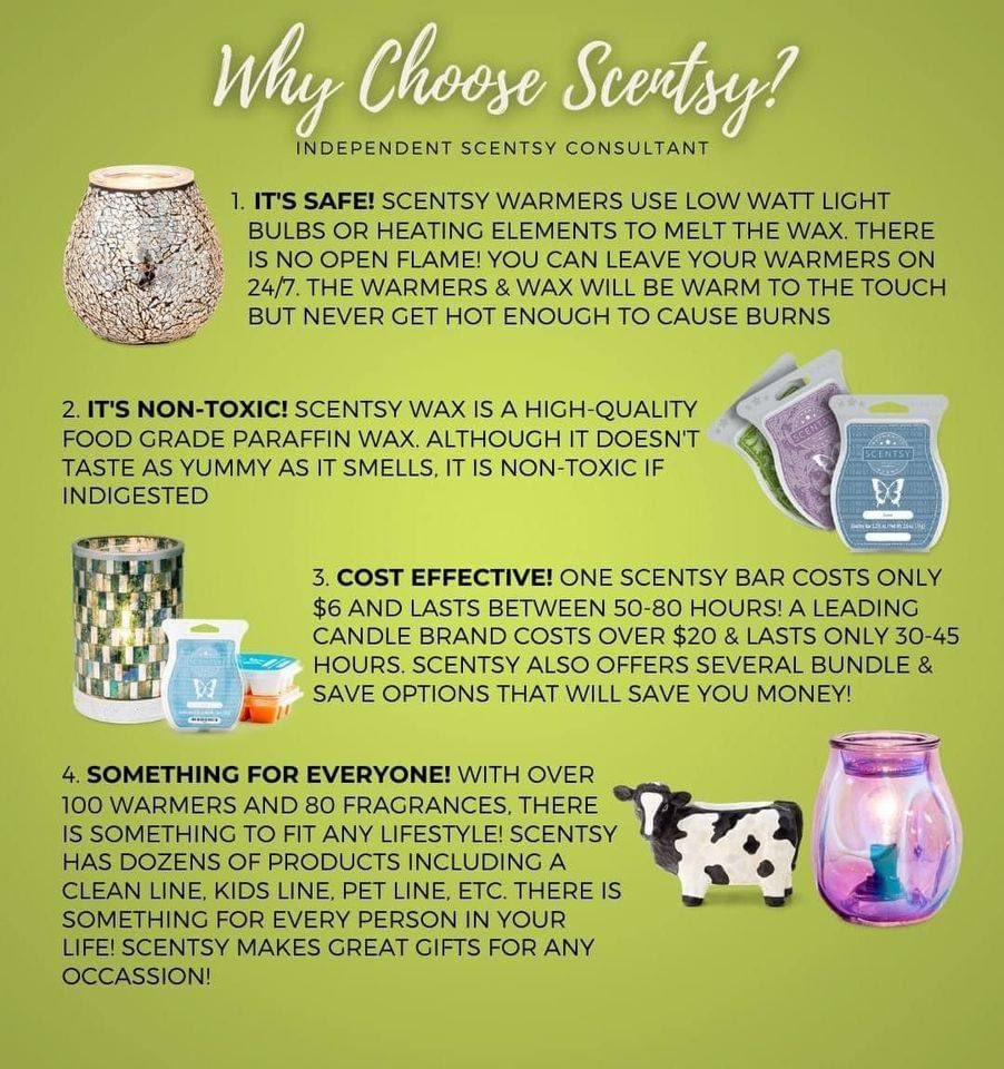 Not sure what Scentsy is? Don’t worry I’ll tell you all there is to know! 

For now, here’s a little general flyer about what we sell and why it is so great! ☺️ 

My link is ALWAYS in the BIO 😉