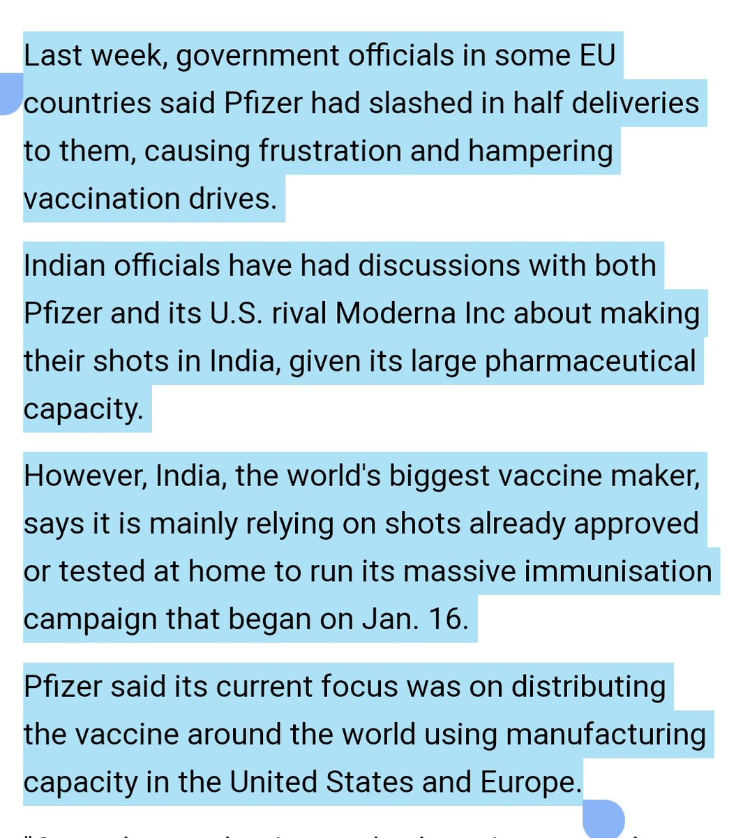 Also, a week before the "withdrawal", EU countries had said Pfizer had slashed their deliveries by HALF