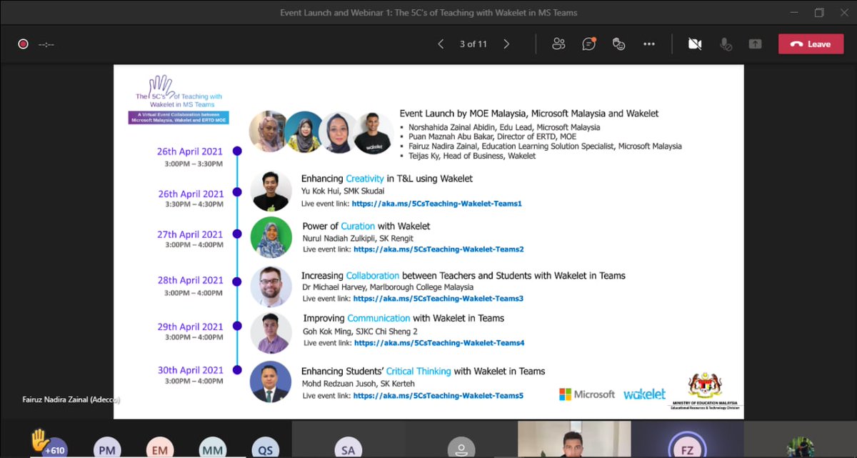reizwan's tweet photo. 1st day Webinar session with Malaysian educator,that amazing! Collaboration with @wakelet @MicrosoftEDU @KemPendidikan
Thank you so much ๐ฒ๐พ๐๐ค
#wakeletwave #wakeletMY #education #wakeletchat https://t.co/0ld6YZf4N0
