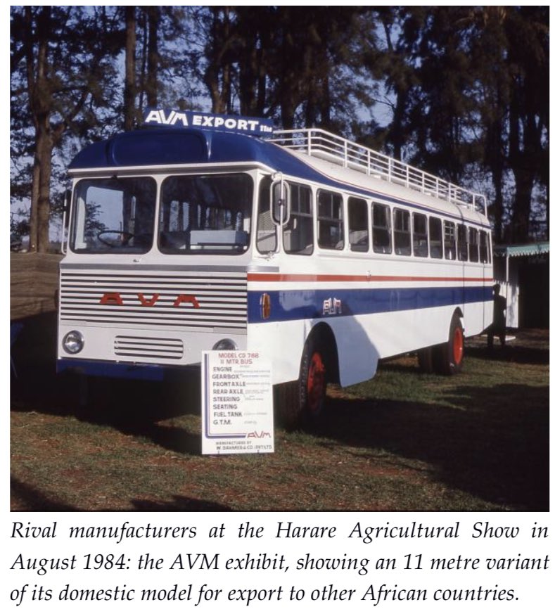 7. More impressively, the AVM model did so well that a new model was made for the export market. Yes, Zimbabwe was exporting buses to the region! The attached picture shows the AVM Export model, which was longer than the local model.