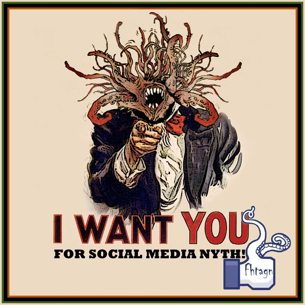 Chtenff's tweet photo. Our social media team is looking for cultists who would like to get active in our channels!

Requirements:
- Cthulhi exam passed
- Strong interest in Social Media
- Enough free time to post at least 2x per week

Contact:
Discord: ShKhari#4472
...or reply to this post! https://t.co/aRi5xF7oK9