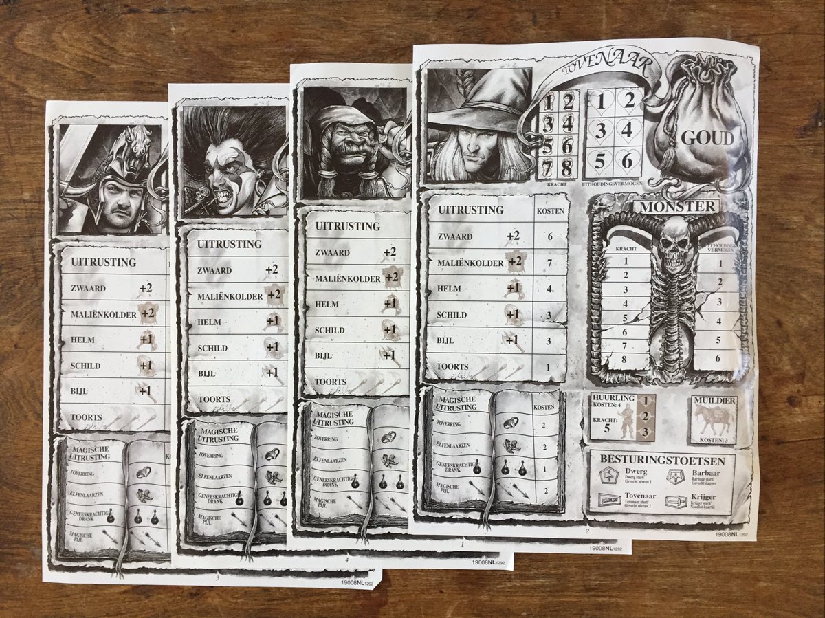 Stat cards have a nice texture to them. Including a nice biker shirt skeleton. The Wizard is what kids today would call ‘a hot boy’.