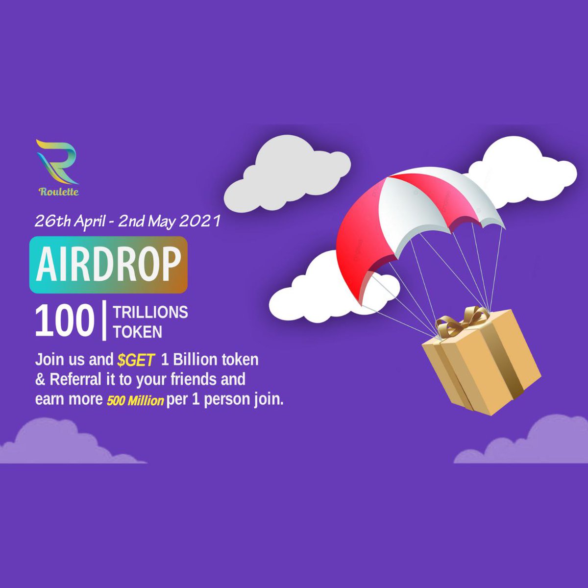 RouletteToken1's tweet photo. Welcome
Join Roulette airdrop🔥🔥🔥
100T token only, good luck

#Roulettetoken #BSC #Airdrops #BNB https://t.co/07d8kvwvtp