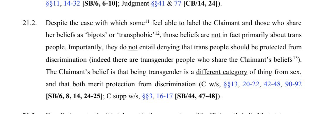 Women’s rights & believing that  #SexMatters are not “transphobic” or “bigoted.” They’re not even beliefs about trans-identifying people.