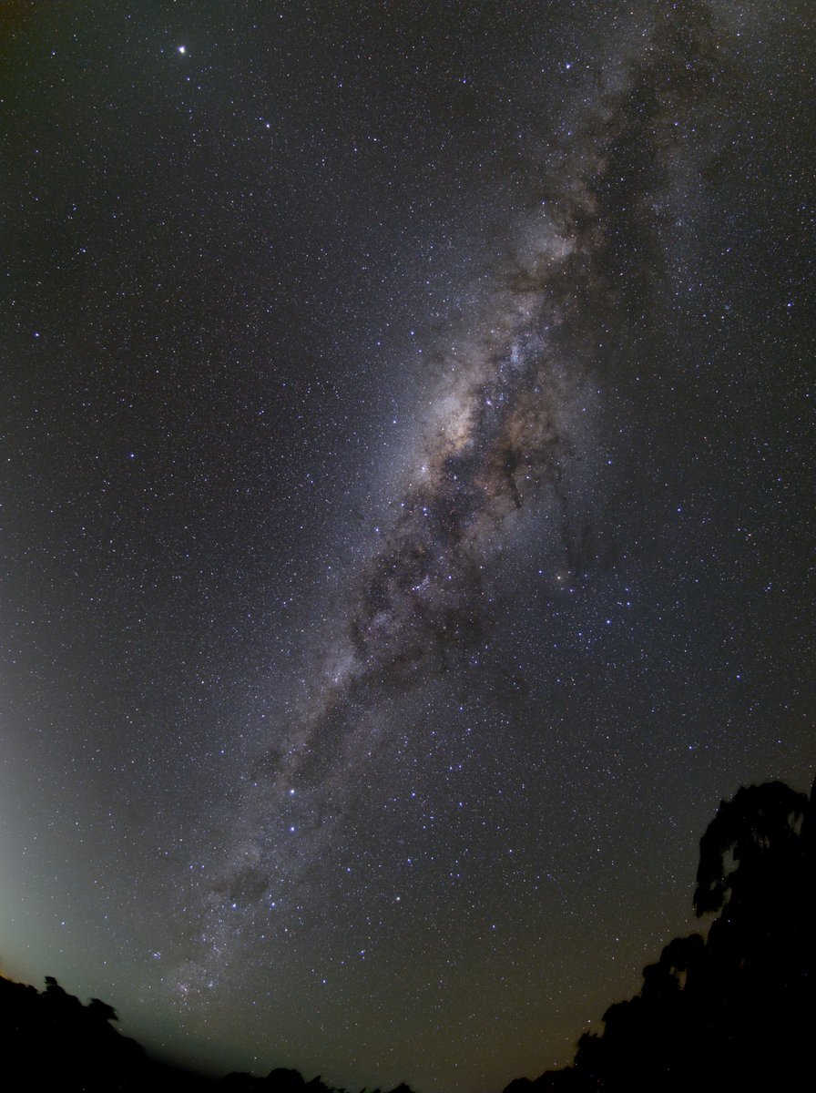 Fisheye view of the milky way from Saturday.  Jupiter at upper left.