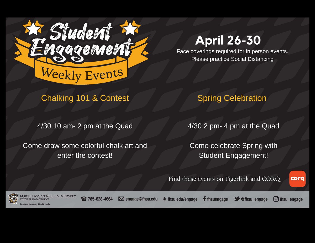 Fhsu Sga Fhsusga Twitter Fhsu Spring 2022 Calendar