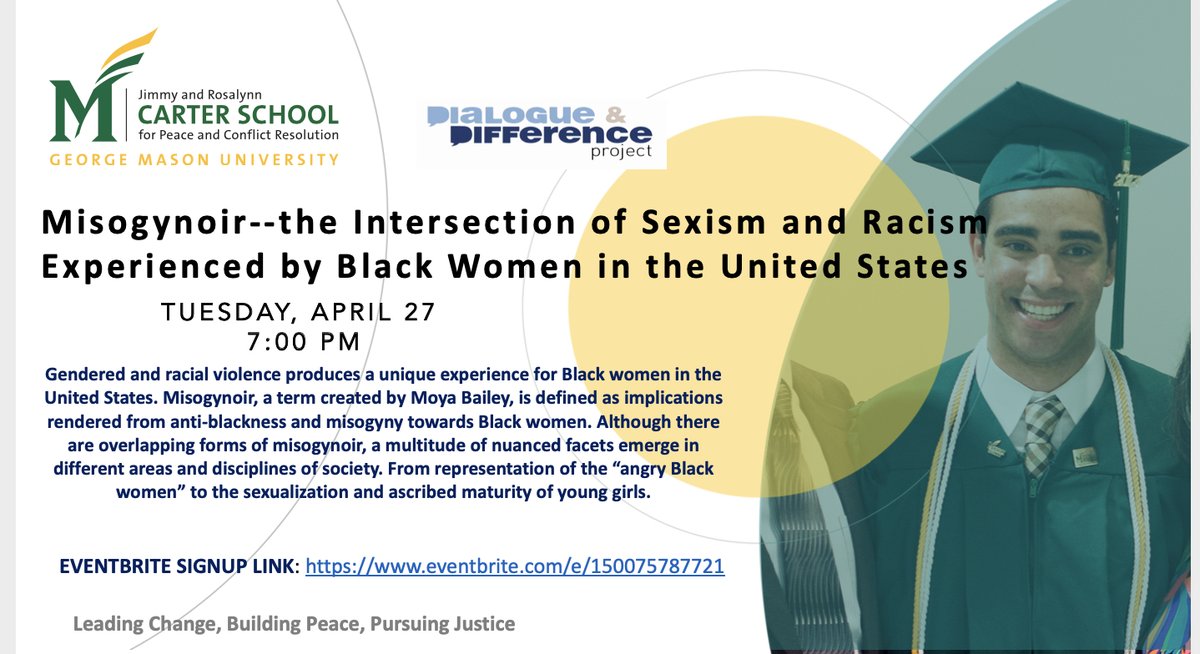 DAndDProject's tweet image. Misogynoir, a term created by Moya Bailey, is defined as implications rendered from anti-blackness and misogyny towards Black women. Come learn more about it tomorrow night at 7pm. Register here: eventbrite.com/e/misogynoir-p…