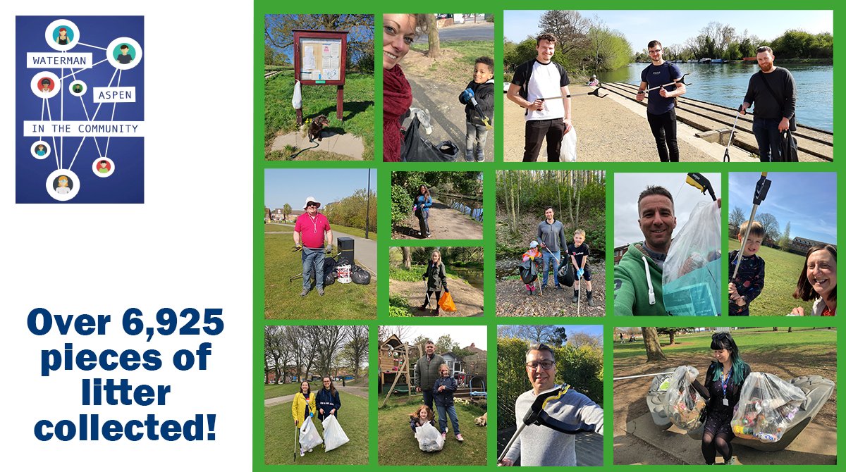 watermanaspen's tweet photo. We did it! The first week of our Big Clean Up challenge is over, and we're pleased to announce we've collected nearly 7,000 pieces of litter, with the figures still coming in. A huge thank you to all of our volunteers! #waitc #plasticwaste #recycle #landfill @KeepBritainTidy https://t.co/EGGPW60YlC