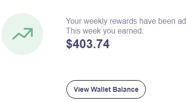 CryptoWendyO's tweet photo. I utilize many platforms to earn passive income on my crypto 

This is one, and it just happens to be pretty close to a 1-week salary when I worked 4 - 10 shifts in healthcare with a weekly commute of 12 hours per week 

Now I work from home as a stay at home mommy https://t.co/uoCgKN4Tih