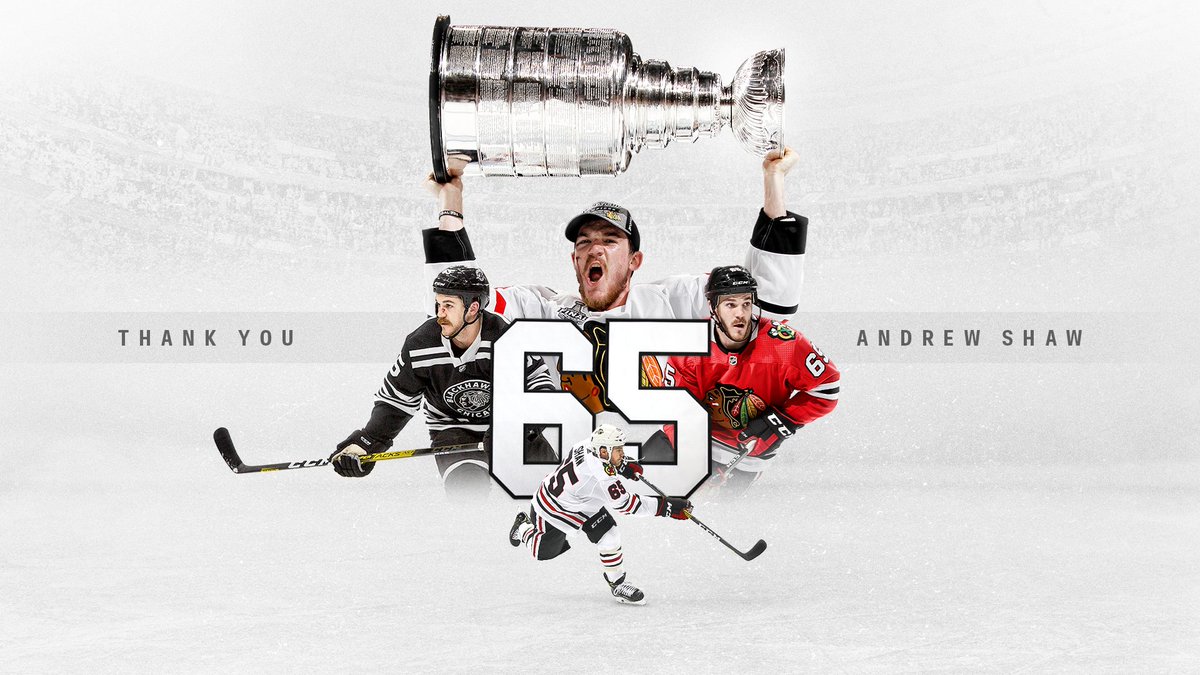 Truly one of a kind. 

Thank you for your relentlessness, your laughs, your grit, your chirps, your energy, and your joy for the game. 

Thank you Andrew Shaw!