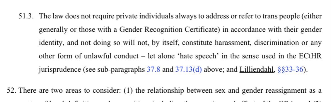 There is nothing remotely approaching unlawful about failing to address someone who ID’s as trans by their preferred pronouns