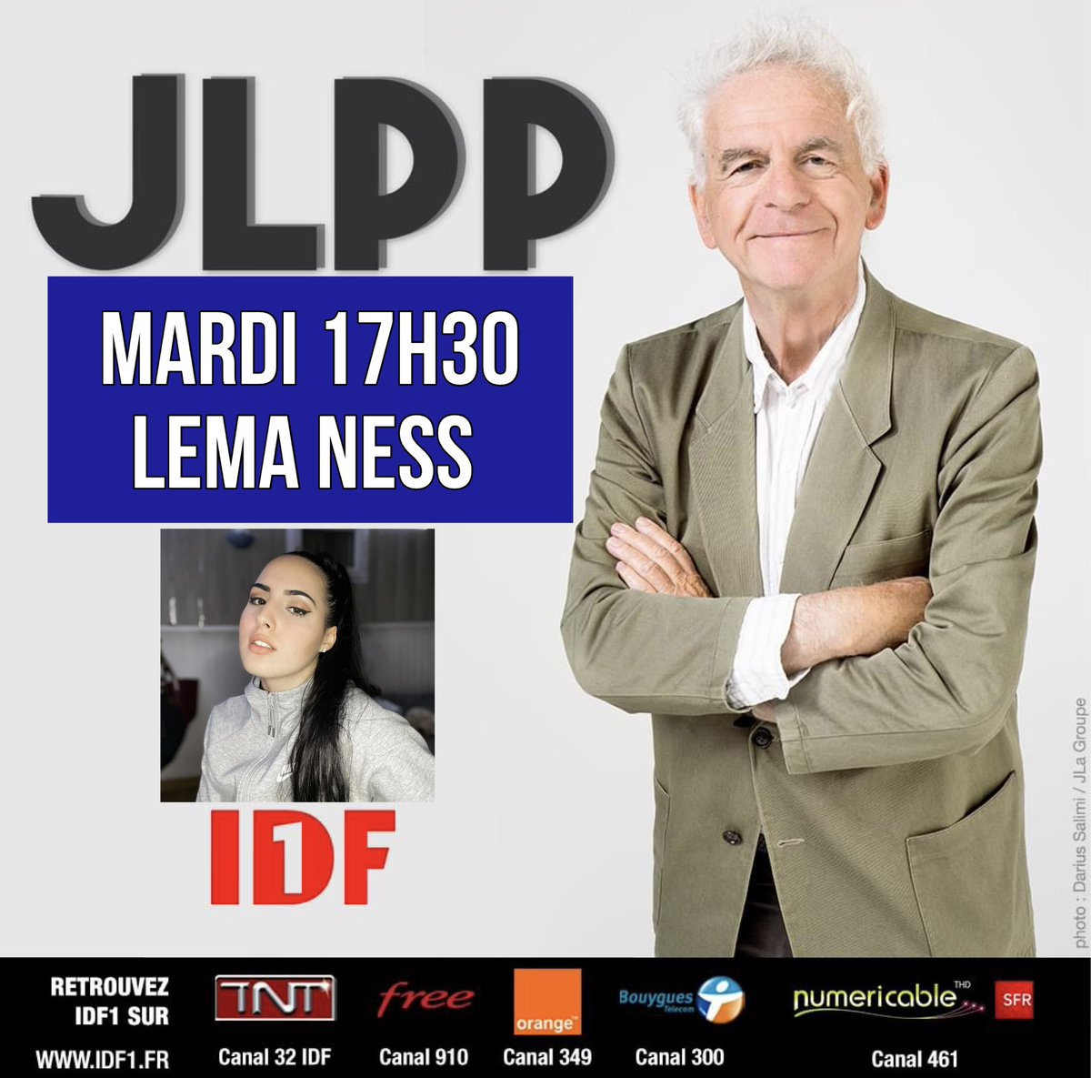 LemaNessOff's tweet image. Coucou, je serais en direct demain à partir de 17h30 sur @IDF1Officiel avec l’emblématique Jacky ❤️ #JLPP