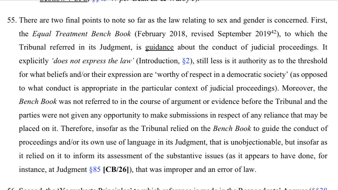 The Equal Treatment Bench Book was about courtroom etiquette, and was not intended to regulate the daily doings of difficult women