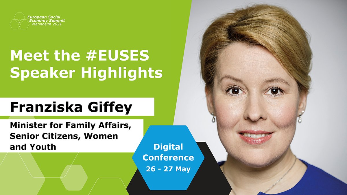 euses2020's tweet photo. We are proud to announce the first keynote speakers for the #EUSES2021
The summit will be an opportunity to discuss how the Social Economy can help reshape the economy post-COVID by promoting inclusive, sustainable economic models for the green &amp; digital transition within Europe https://t.co/5GnyJeDKjR