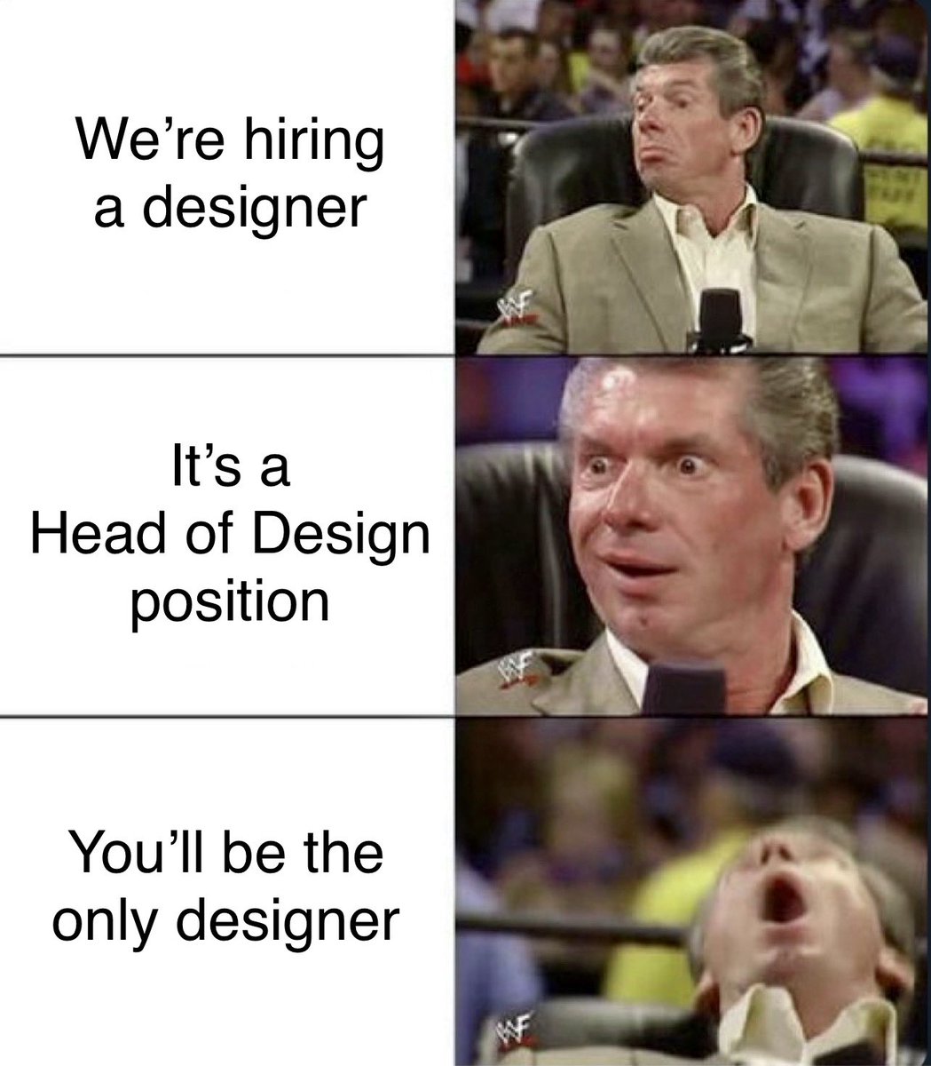 WolfgangBremer's tweet image. Designers looking for new jobs be like... 👇