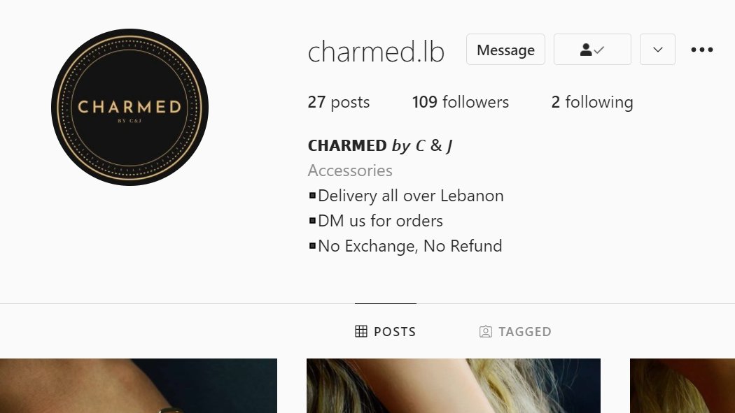 5) I have been told a university student is selling cute and stylish accessories on Instagram @  http://charmed.lb 
