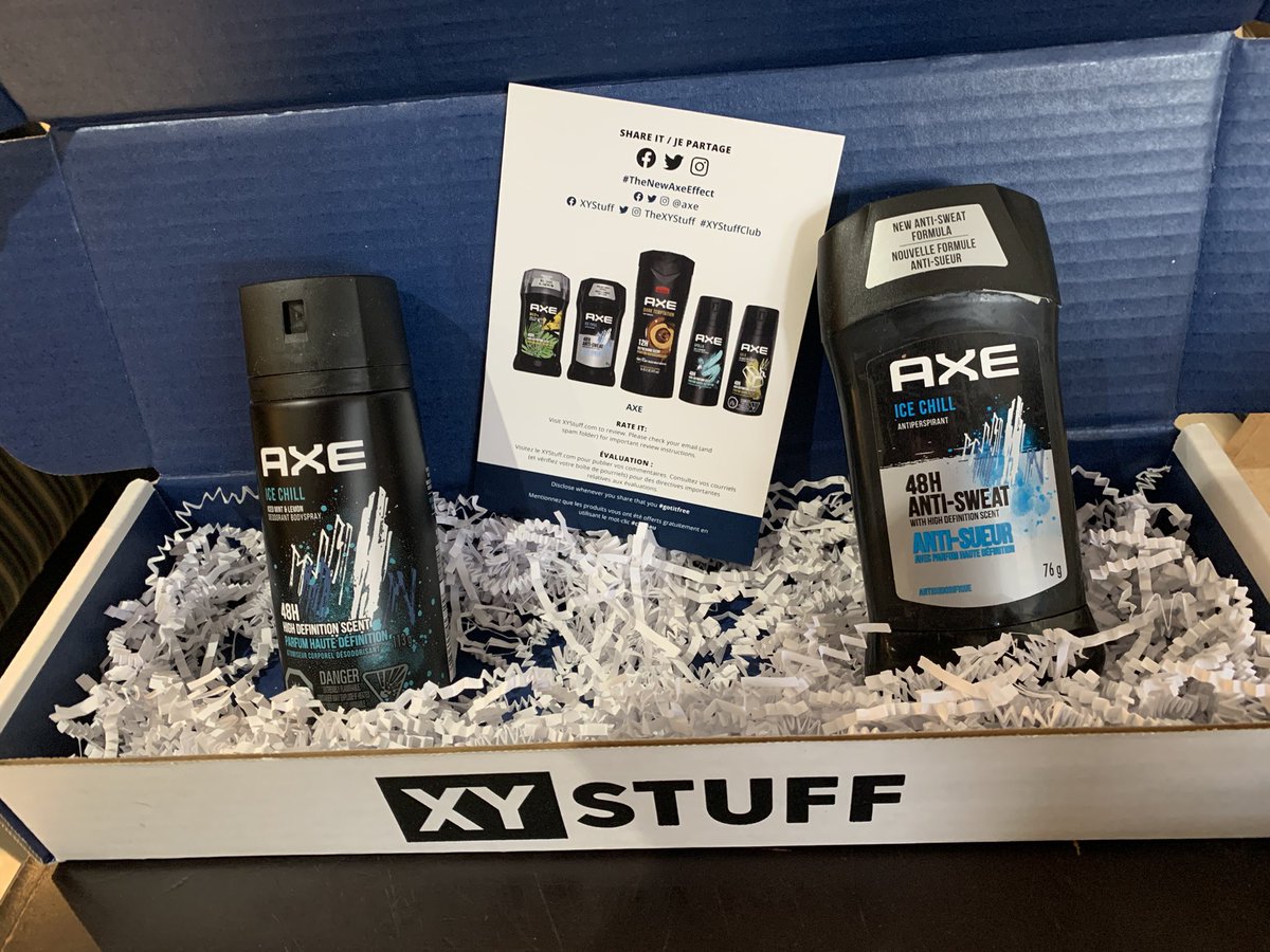 JBHelpedMeTalk9's tweet image. I got Free samples from XY Stuff
It is amazing 
Love it thanks you so much  @AXE 
#TheNewAxeEffect #XYStuffClub #GotItForFree