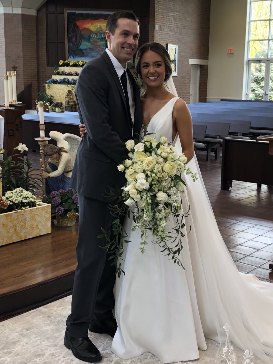 bender_dave's tweet photo. After 10.5 years, including multiple Covid delays, so happy to finally call them Mr &amp; Mrs Jake Bender  💍 ❤️ 
 
#blessed #love #marriage 
#ForBenderOrWorse
#neuqua #nebraska 
#StRapheal https://t.co/XpG8Xan0lz