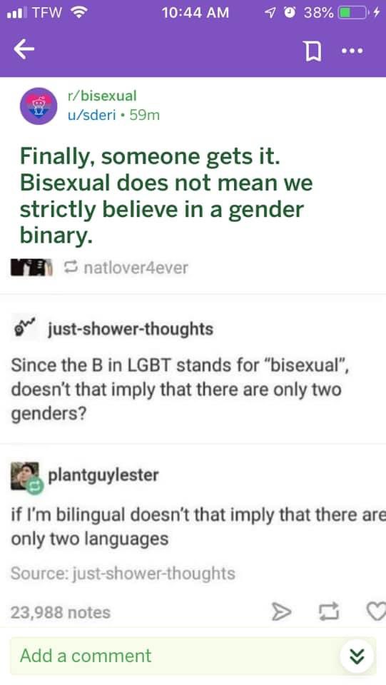 BiFelicia319's tweet image. #Bisexuality is not about the #GenderBinary