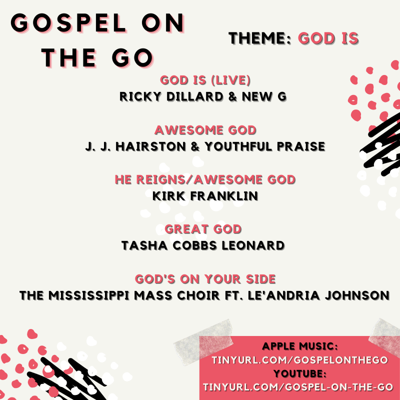 Happy LWOC! Enjoy these new additions to the #GospelongtheGo playlist!