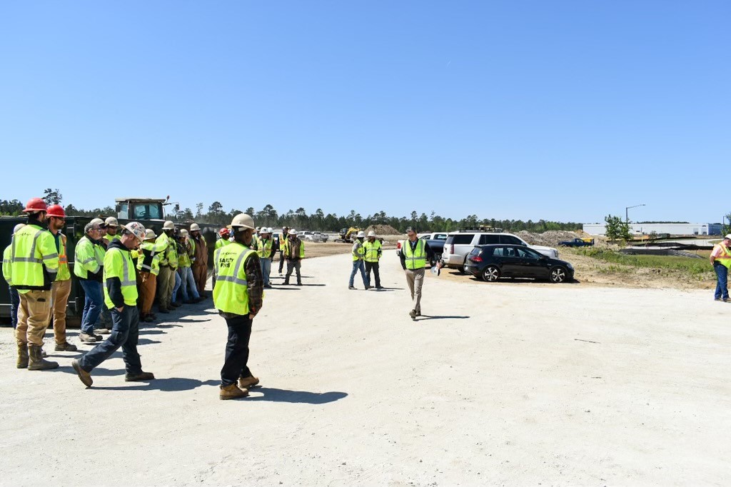 It was a beautiful day for a trade partner appreciation lunch at our Charleston Trade Center Tract 1A project last Thursday. Thank you to all of our top notch vendor partners for their hard work so far on this project!!

#thankyou #subappreciation #teamwork #tradepartners