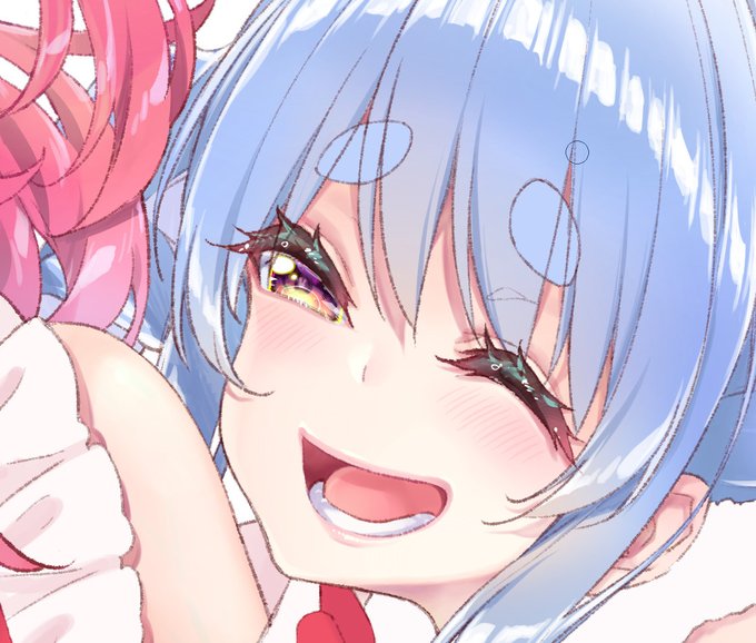 おめめ描き込みすぎて何が何だかわからなくなってきたな……笑 