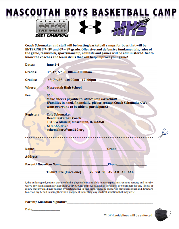 CoachSchoMHS's tweet photo. Our Basketball Camp is back! We will have 2 sessions, Check out the flyer below for details. 6/1 - 6/4 for incoming 3rd - 8th graders. Meet the staff, current players and work on your game! Nothing better than kicking off the summer with some hoops! https://t.co/8ojyIDRVOh