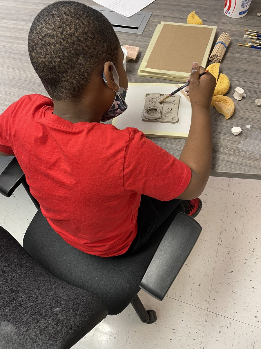 Students working hard this morning on a tile collaboration project! <a href="/wallerwilliams1/">Waller Williams</a>