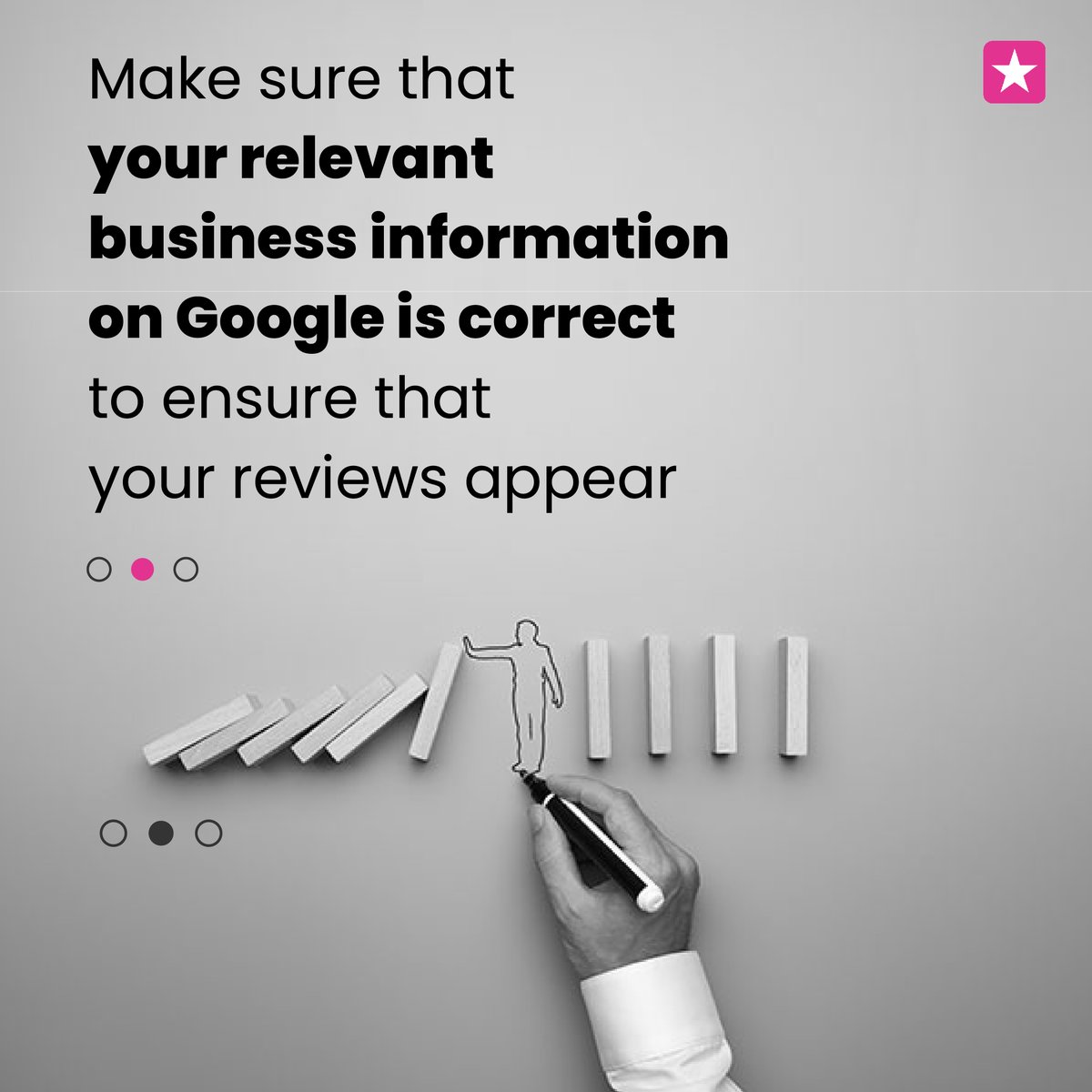 HelloStarloop's tweet image. Having relevant business information on Google is crucial to ensuring that your reviews appear correctly.
.
Build your successful reputation with us &amp;gt;&amp;gt; Starloop.com.
.
#reputation #onlinereputation #googlereviews #facebookreviews #localbusinesses #smallbusinesses