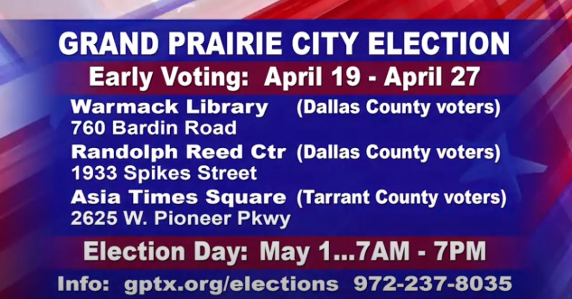 City of Grand Prairie, TX on Twitter "Early voting for the GPTX